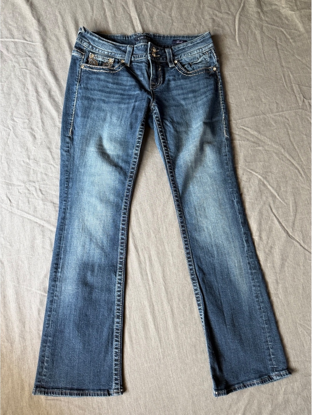 VIGOSS The New York Bootcut Jeans Size 7/8 Embellished Western Cowgirl